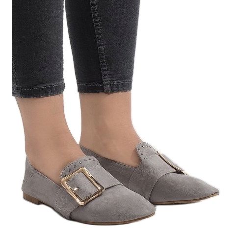 Gray ballerinas loafers 6979-P grey 2