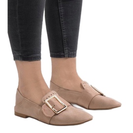 Pink moccasins ballerinas 6979-P 1