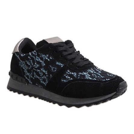 Black sneakers with G-100 lace 1
