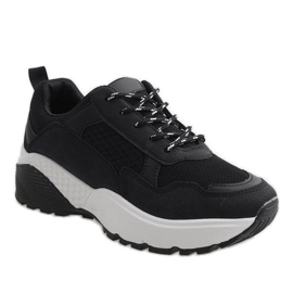 Black fashionable sports shoes LT017 1