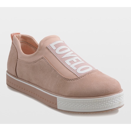 Pink X-9707 slip-on sneakers 1