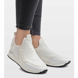 White Lycra sneakers R-403 2