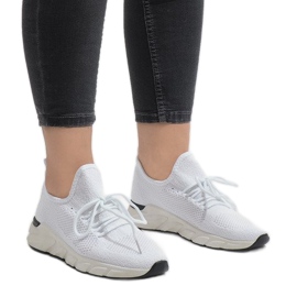 7766-Y white sports shoes 1