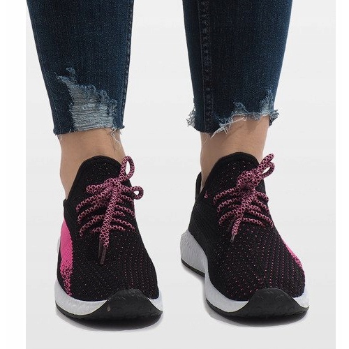 Black sports shoes 6751-Y 2