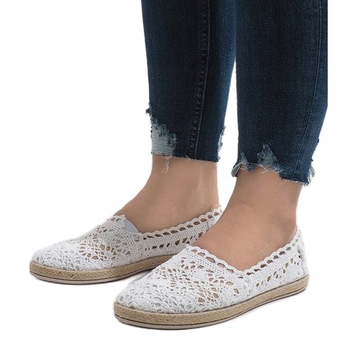 JX57P white lace sneakers 1