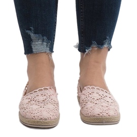 JX57P pink lace sneakers 2