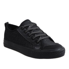 Black glitter sneakers BOK-1138 1