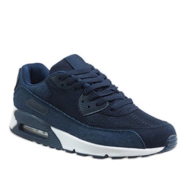 Men's navy blue sports shoes 8104 1 Men's navy blue sports shoes 8104 1