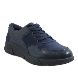 Men's navy blue sneakers A-58 1