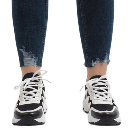 Black fashionable sports shoes KB-153 2 Black fashionable sports shoes KB-153 2