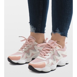 Pink fashionable sports shoes KB-153 1