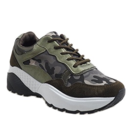 Green fashionable sports shoes, camo LT013 1 Green fashionable sports shoes, camo LT013 1