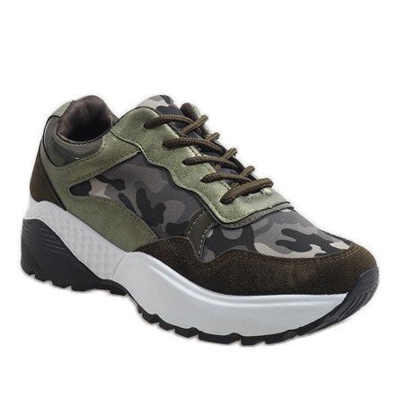 Green fashionable sports shoes, camo LT013 1 Green fashionable sports shoes, camo LT013 1