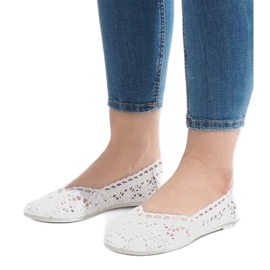 JX59P white lace sneakers 1
