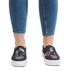 Black NB102P slip-on sneakers 1