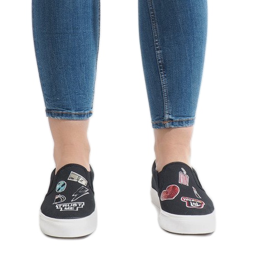 Black NB102P slip-on sneakers 1
