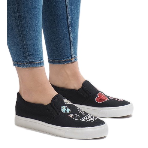 Black NB102P slip-on sneakers 2