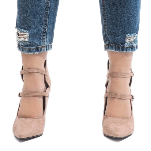 Pumps on a pin 6613-5 beige 2