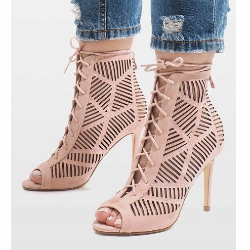 Pink boots on a pin 1610-225 1