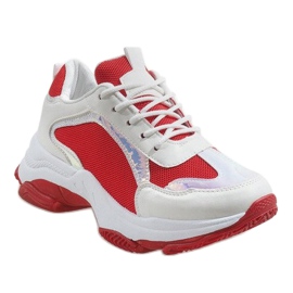 Red trendy sports shoes 2018-6 white 1 Red trendy sports shoes 2018-6 white 1