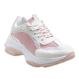 Pink fashionable sports shoes 2018-6 white 1 Pink fashionable sports shoes 2018-6 white 1