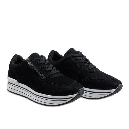 Black sports shoes 6258 2