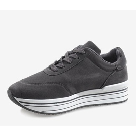 Gray sports shoes 6258 grey 2