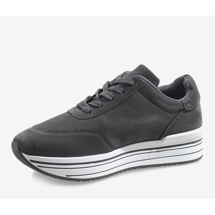 Gray sports shoes 6258 grey 2