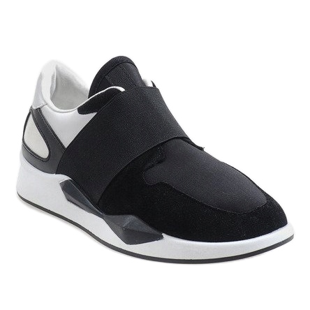 Black sneakers made of lycra R371 1