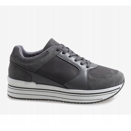 Gray sports shoes 6261 grey 2