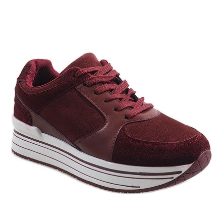 Maroon sports shoes 6261 red 1
