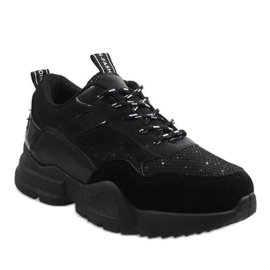 Black fashionable K-365 sports shoes 1