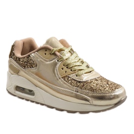 Gold Shiny B64-1 Sport Shoes golden 1