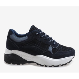Fashionable navy blue sports shoes 61012 2 Fashionable navy blue sports shoes 61012 2