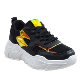 Black fashionable sports shoes 2018-3 1