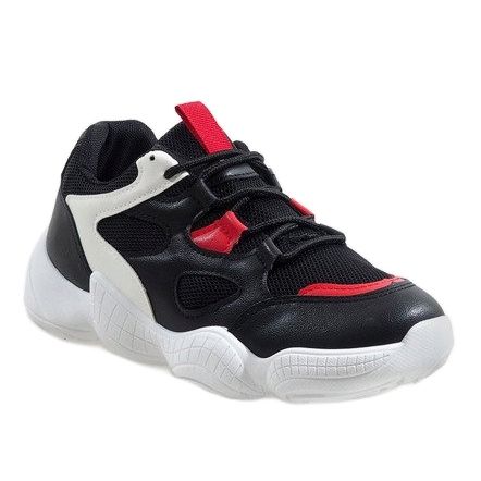 2018-15 white fashionable sports shoes black 1