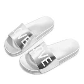 Love 812A silver slippers grey 1