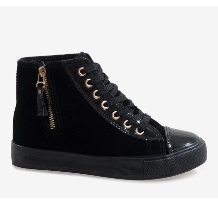 Black JX-95 high sneakers 2 Black JX-95 high sneakers 2