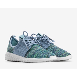 Turquoise sports shoes HY2811 blue 1