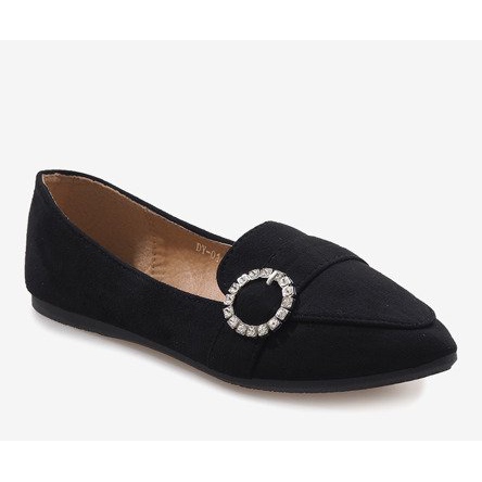 Black DY-01 ballerina loafers 1