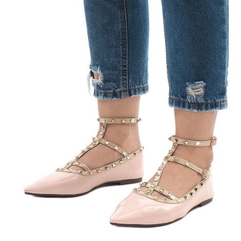 Pink lacquered ballerinas 127-12 1