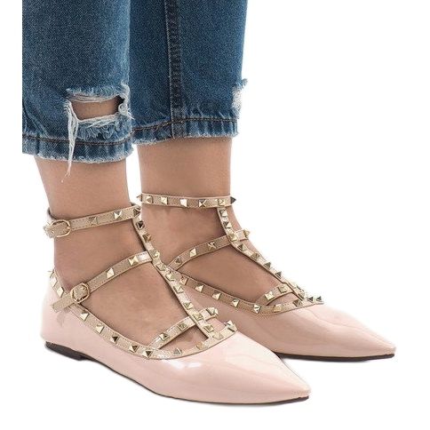 Pink lacquered ballerinas 127-12 2