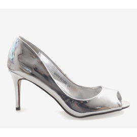 MM09P silver open mirror pumps grey 2