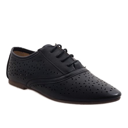 Oxford black openwork jazz shoes 3 1