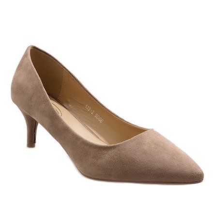 Beige pumps on a pin 123-2 1