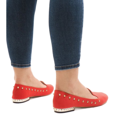 Red ZHC-980 ballerina loafers 1