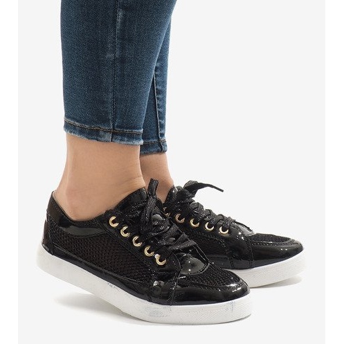 Black openwork sneakers 521 1