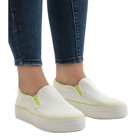 White sneakers platform GF-41 1