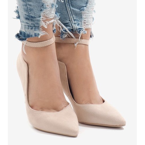 Beige pumps on a B-54 heel 2