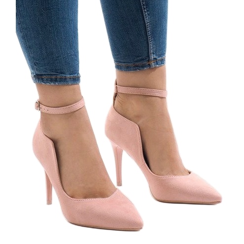 Pink pumps on a B-54 heel 1